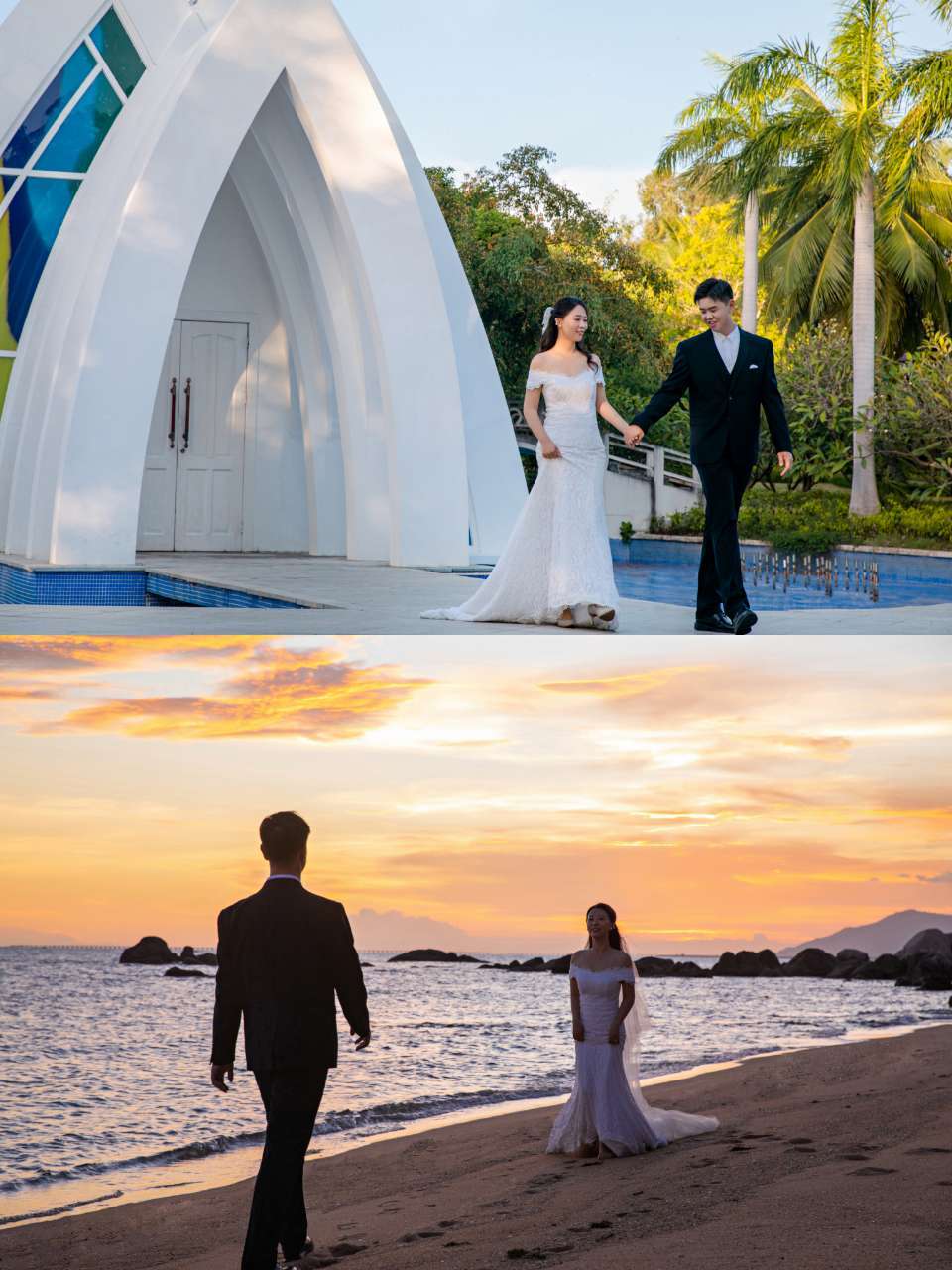 嘿嘿🌝六人旅行婚礼＝仪式感＋欢乐双丰收-sanya-婚礼案例-礼成-2