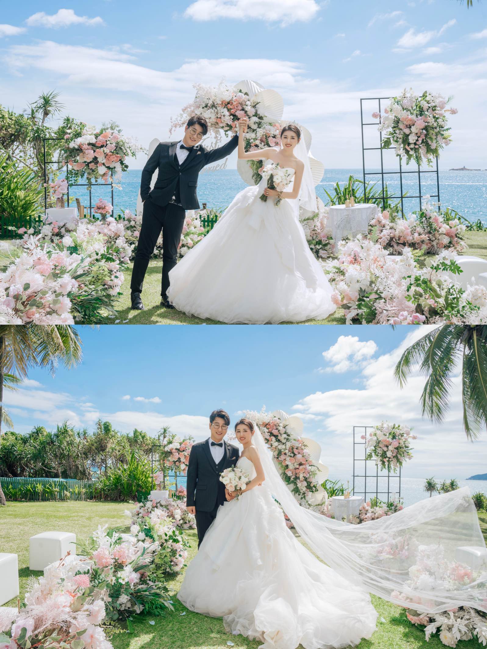 笑发财了‼️2个人的三亚婚礼😅别太离谱-礼成真实婚礼案例
