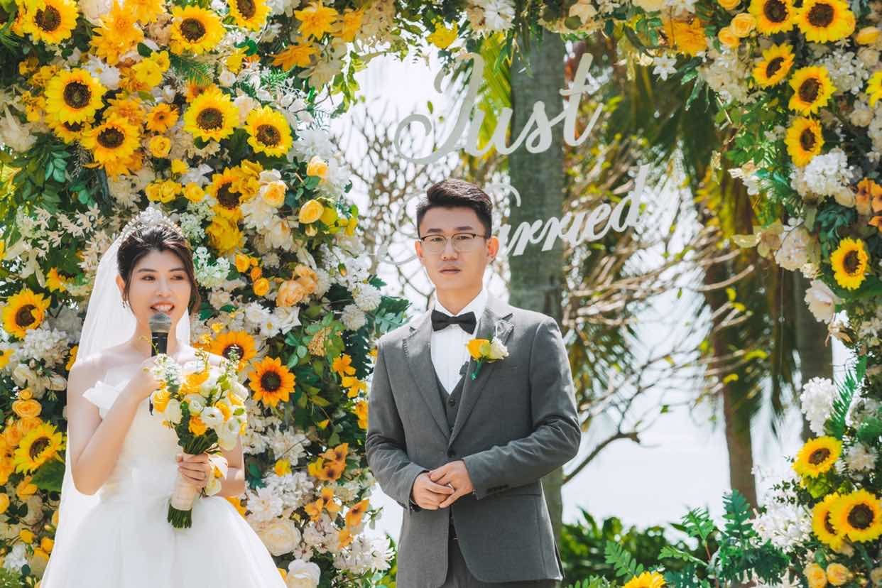 7个人的三亚婚礼，尽情放肆大笑吧！-sanya-婚礼案例-礼成-5