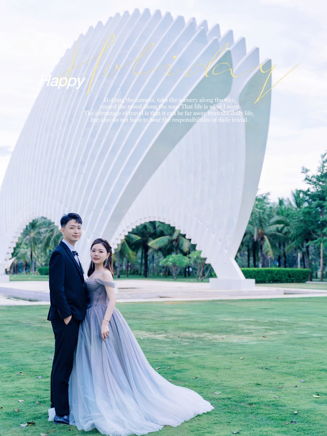 只邀请爸妈至亲💕办了场8人小型旅行婚礼🍃-sanya-婚礼案例-礼成-2