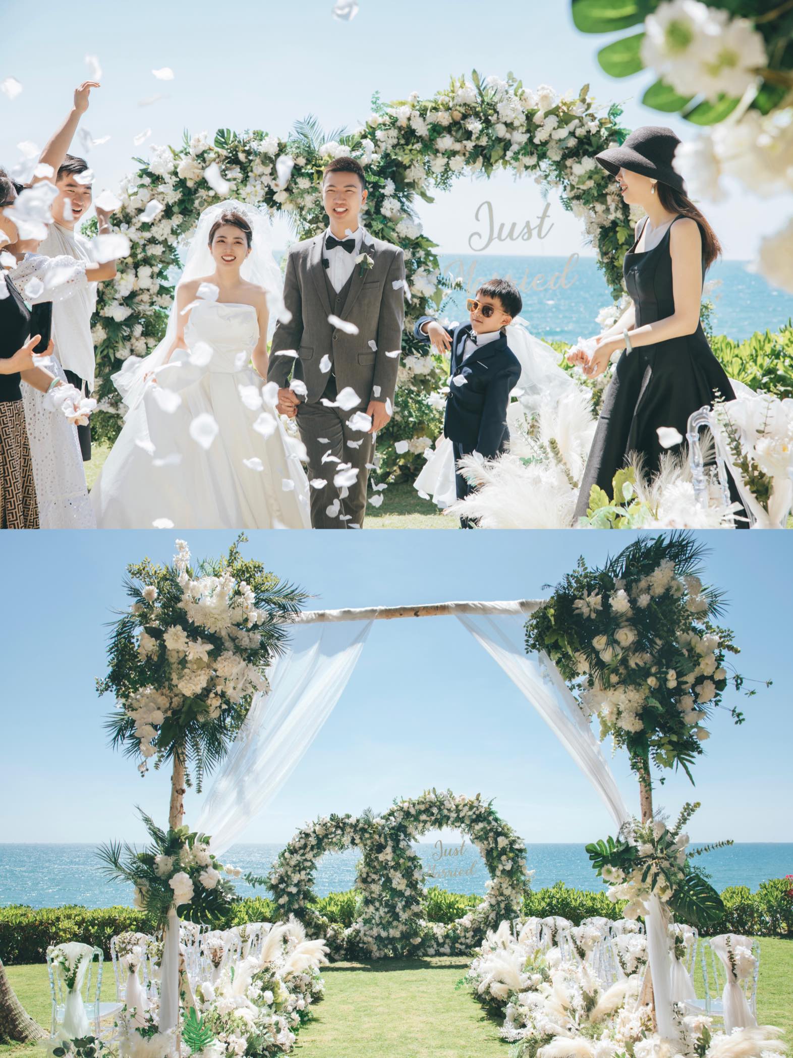旅行结婚🌴2月9日这一天实现海岛婚礼，超浪漫~-礼成真实婚礼案例