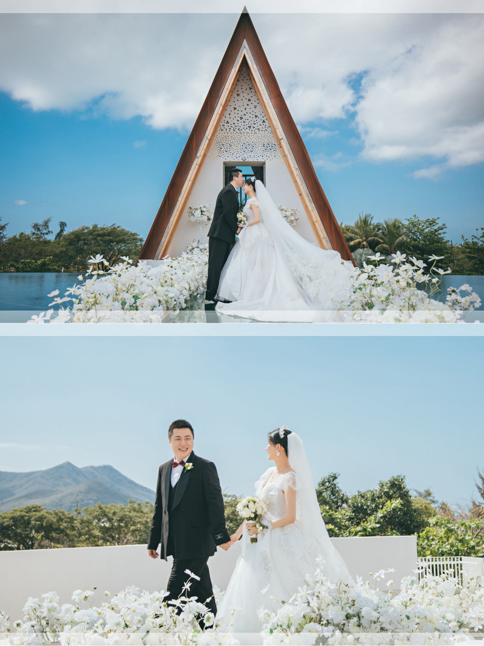 2人的三亚海岛教堂婚礼💒真香了❗-礼成真实婚礼案例
