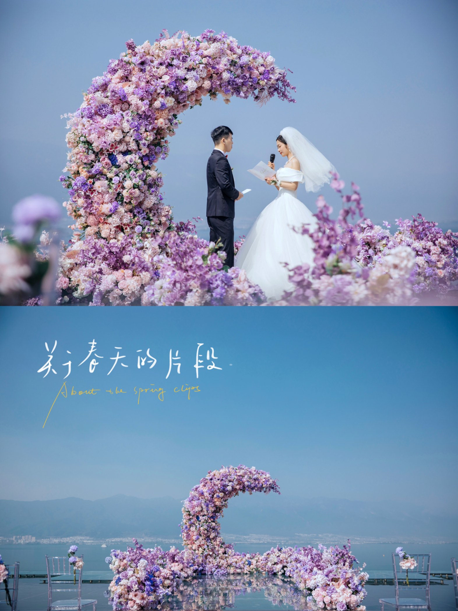 大理旅行结婚，2人洱海边的婚礼，海鸥为证-礼成真实婚礼案例